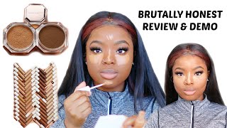 FULL FACE USING FENTY BEAUTY INSTANT RETOUCH CONCEALERS & SETTING POWDER HONEST
