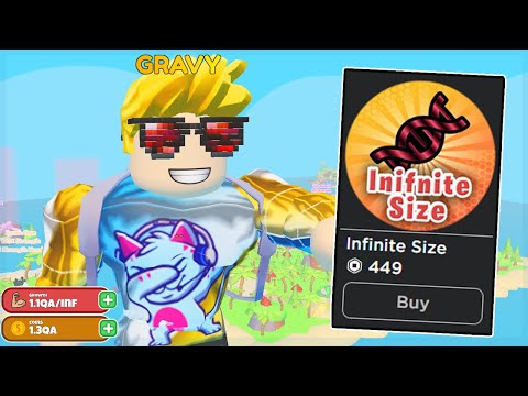Buying The Infinite Size Gamepass in Roblox Size Legends Simulator