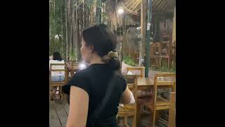 Travel to Thailand and laos Luang Prabang BIO BAMBOO restaurant