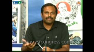 YSRCP MLA srikanth Reddy Press meet on YSR photo In assembly - 11th Aug 2015