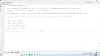 Programming Interview Question - Multiplication Table