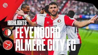 It’s RAINING GOALS ⛈️⚽ | Highlights Feyenoord - Almere City FC | Eredivisie 2023-2024