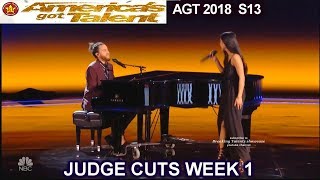 Us the Duo Husband Wife Band Original Song Stop Just Love America's Got Talent 2018 Judge Cuts 1 AGT