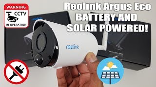 Reolink Argus Eco BEST WIREFREE WIFI CAMERA SOLAR CHARGED