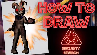 How To DRAW Vanny From FNAF!| Five Nights At Freddy's: Security Breach
