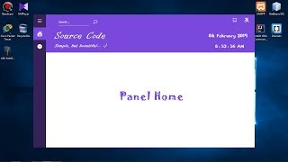 Java Netbeans - Source Code Multi Panel in one Frame (with date and time)