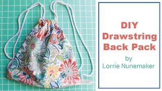 Drawstring backpack - DIY