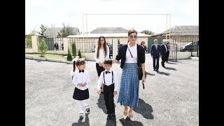 First Vice President Mehriban Aliyeva attended opening of kindergarten in Ismayilli