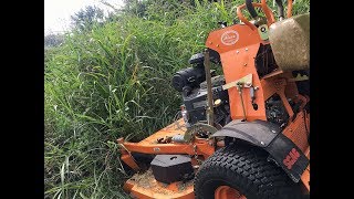 Mowing Tall Field Grass SCAG VRide Workout