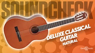 SOUNDCHECK Deluxe Classical Guitar by Gear4music, Natural | Gear4music Guitars