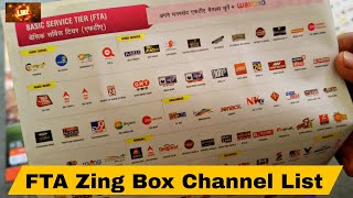 Dish tv Zing FTA Channel List | Super FTA Zing Box Channel List | Zing Super fta Box Channel List