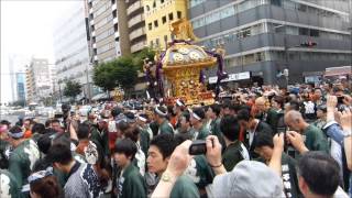 平成27年度 築地 波除神社 獅子祭【 本社 水神社神輿渡御 】（場外）