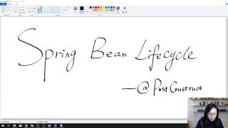 Spring Bean Lifecycle | Creation - @PostConstruct