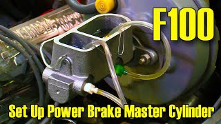 Bleed Check and Install Power Brake Master Cylinder