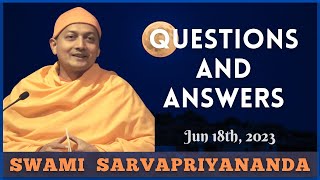 Ask Swami with Swami Sarvapriyananda | June 18th, 2023