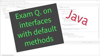 Exam question: Class implementing two interfaces with the same default method
