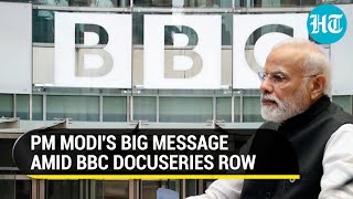 PM Modi's message on 'colonial mindset' amid controversy over BBC documentary | Watch