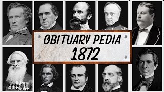 Famous People We've Lost in 1872 - Obituary in 1872