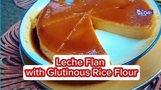 Leche Flan with Glutinous Rice Flour and Whole Eggs