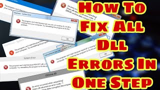 How To Fix All Dll File Errors In Windows 11/10/8/7 One Step Easily.( Offline Method ) 100% Working