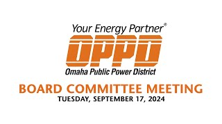 OPPD September 2024 Committee Meeting