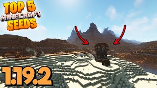 Top 5 COOL NEW SEEDS for Minecraft 1.19.2! (Best Minecraft Wild Update Seeds Java \u0026 Bedrock)