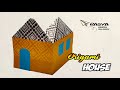 Easy Origami House of Corner - How to make Paper House of Corner - Cara membuat origami rumah