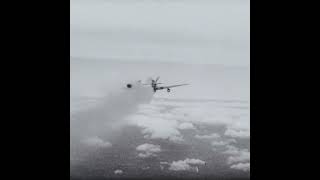 P-51 Mustang ambushed by a Luftwaffe fighter at point blank range #guncamera #mustang