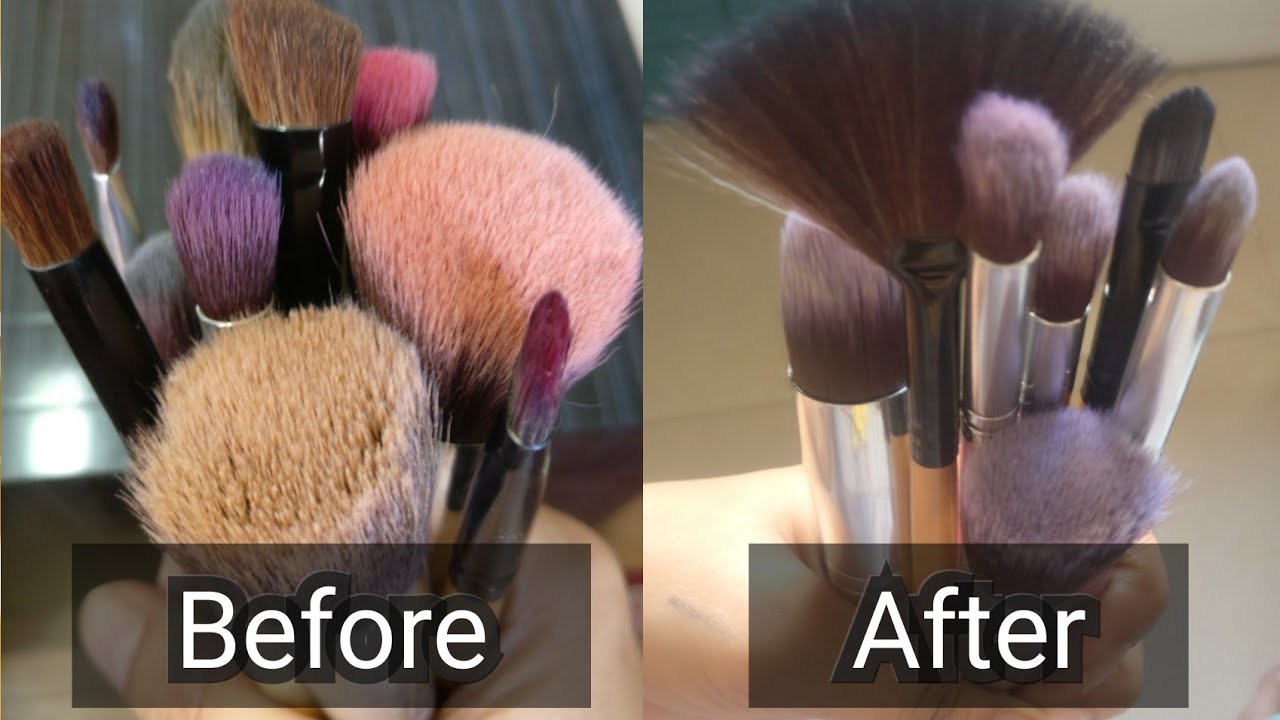 [HINDI] HOW TO CLEAN MAKEUP BRUSHES | EASY METHOD TO CLEAN MAKEUP ...