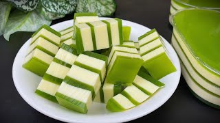 Revealing how to make super delicious, crispy, non-separating PANDAN FLAN JELLY.