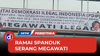 Spanduk Serang Megawati Bermunculan di Jakarta, Begini Respons PDIP