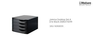 Jalema Desktop Set 4 Drw Black 2686374299 NDK8039