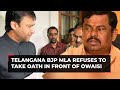 Telangana Guv appoints Akbaruddin Owaisi as protem Speaker; BJP MLA refuses to take oath