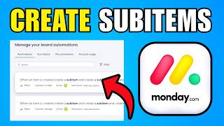 How To Automatically Create Subitems For Every New Item On Monday.com (2026) (Best Method)