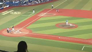 (ロッテ)ブロッソー選手来日初ヒット