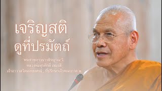 เจริญสติดูที่ปรมัตถ์ บรรยายโดย พระราชภาวนาวชิรญาณ วิ. ( หลวงพ่อสุรศักดิ์ เขมรํสี )