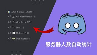 【Discord Bot系列】之ServerStats Bot：如何自动统计服务器人数？