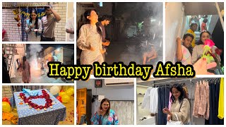 Afsha ka Happy birthday surprise for her