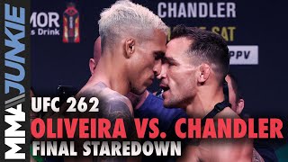 UFC 262: Charles Oliveira vs. Michael Chandler nose-to-nose final faceoff