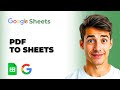 How To Convert PDF To Google Sheets (Easiest Way) (2026 Guide)