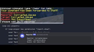 How to create Report System | Skript Tutorial