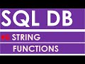 SQL Database Video 8:  SQL STRING FUNCTIONS  | Apex Oracle