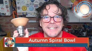 Woodturning - Autumn Spiral Bowl