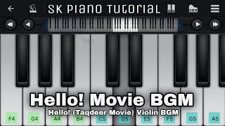 Hello! (Taqdeer Movie) Violin BGM - Piano Tutorial | Perfect Piano
