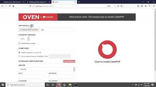 CakePHP 4 installation easy way using Oven (1).