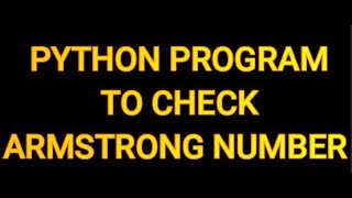 Python program to check armstrong number|part 2coding in tamil|python program|pythontutorial|#python