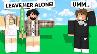 I Made A GIRL Mad, and Her DAD Joined.. (Roblox Bedwars)