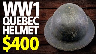 $400 | WW1 Canadian CEF 10th Quebec Reserve Battalion Brodie Helmet | Military Antiques Toronto