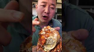 Mukbang Rich Seafood - Eating King Crab Part 73 吃海君 电商有好物 面包蟹 #Shorts #Seafood #Crab