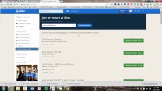 Create a Class in Quizlet